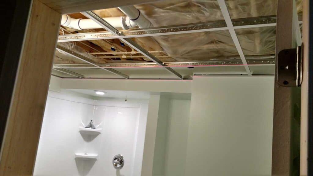 Beadboard Drop Ceiling https://www.b4andafters.com drop ceiling frame