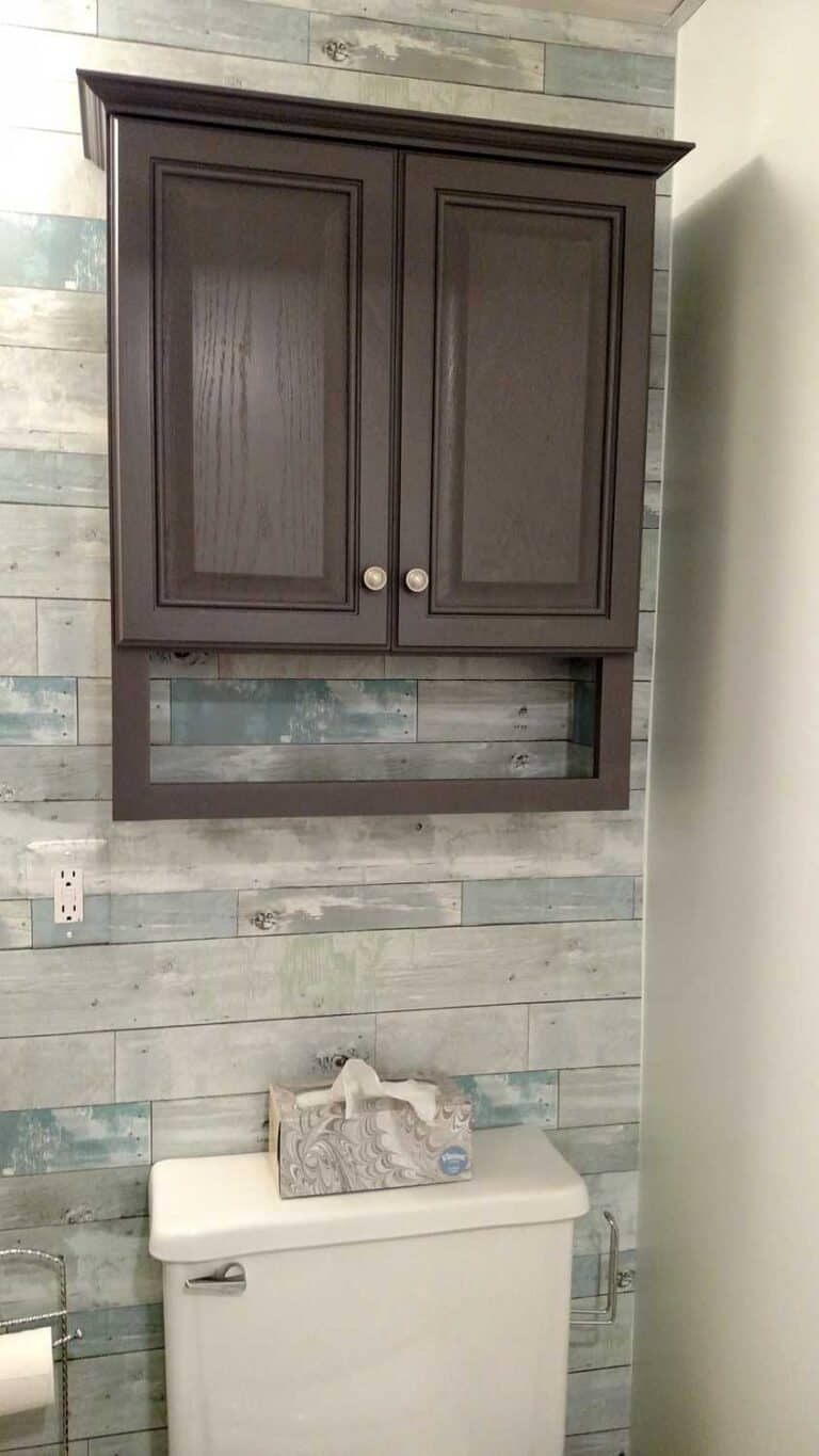 wallpapered wall