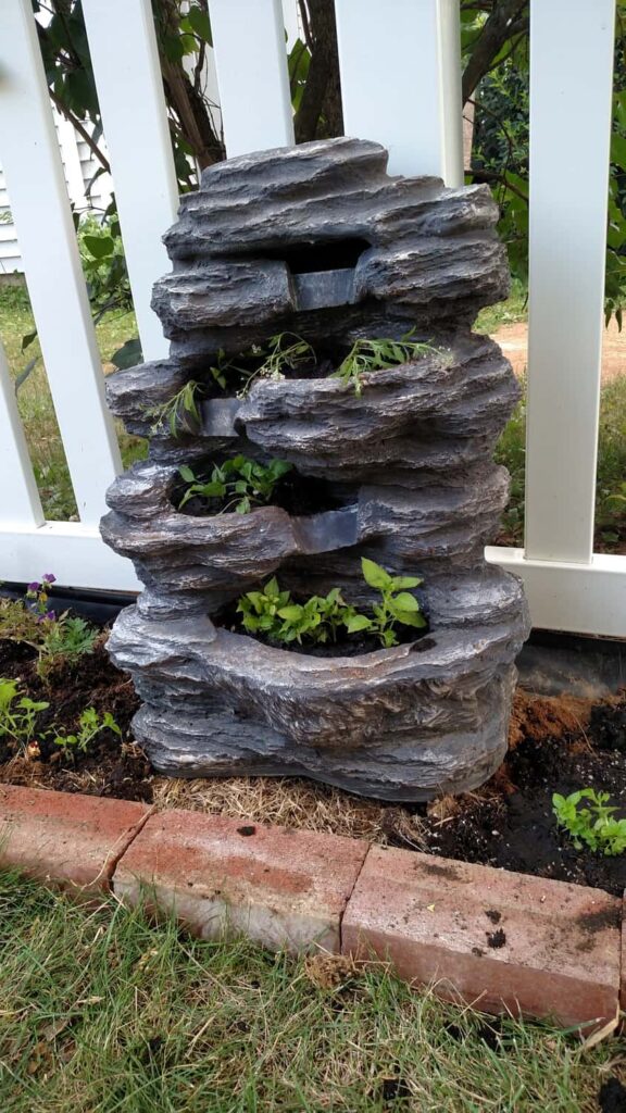 Repurposed Waterfall http://www.b4andafters.com old waterfall fountain