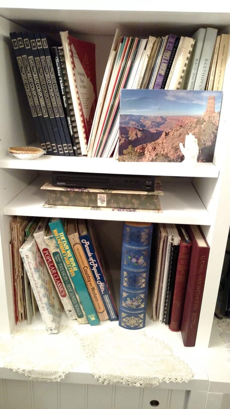 Organizing Bookshelves with Decorative Boxes