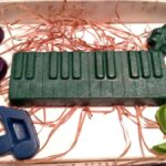 dark green crayon keyboard, purple crayon treble clef, blue crayon music note, light green bass clef, dark green sharp