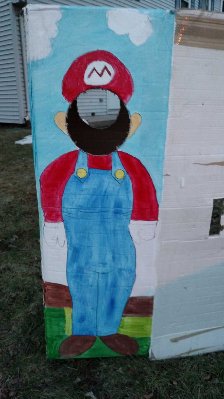 super mario photo booth