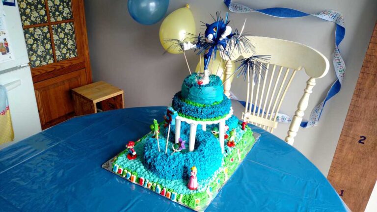 Sonic Mario Birthday Cake