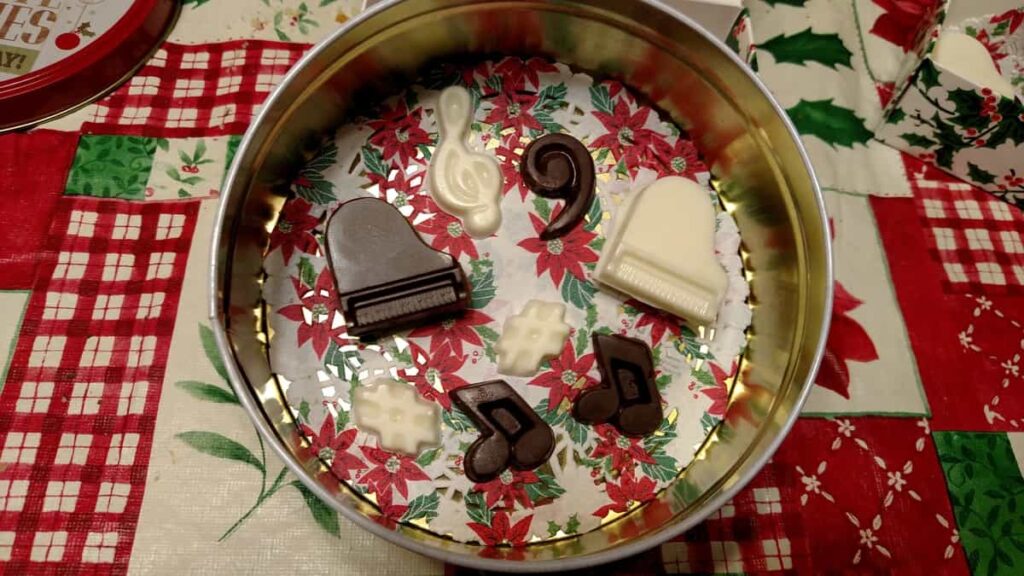 chocolate music favors