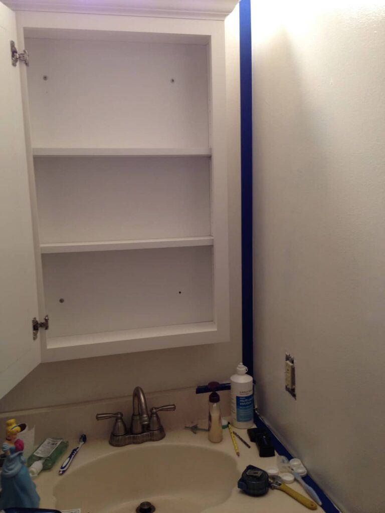 Medicine Cabinet Organization https://www.b4andafters.com empty medicine cabinet