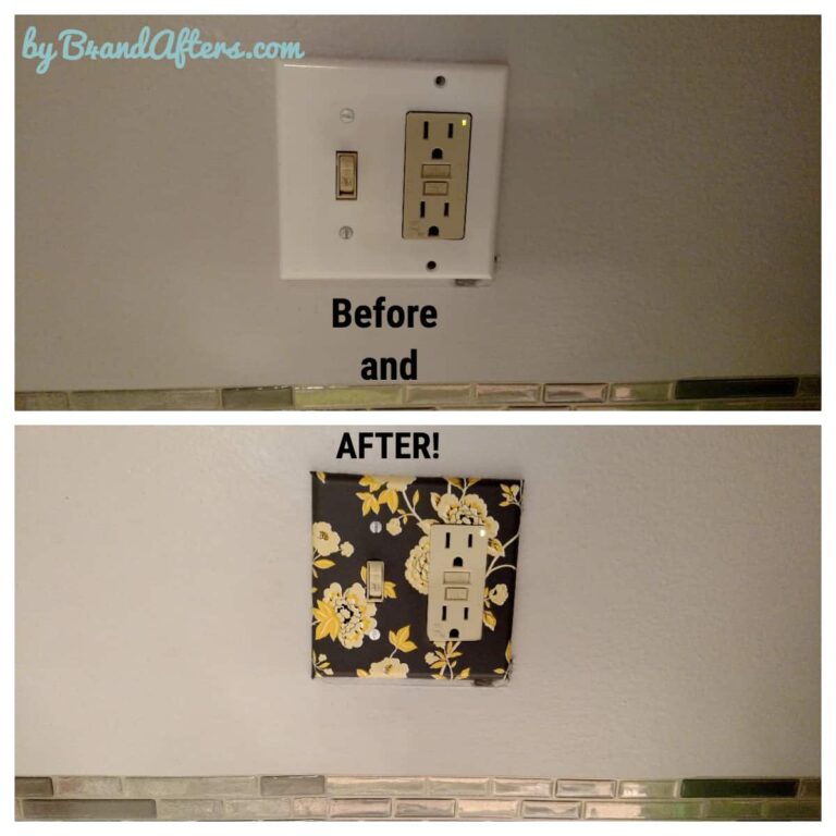 Covering a Light Switch Plate/ Outlet Cover