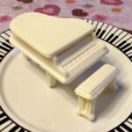 white chocolate piano