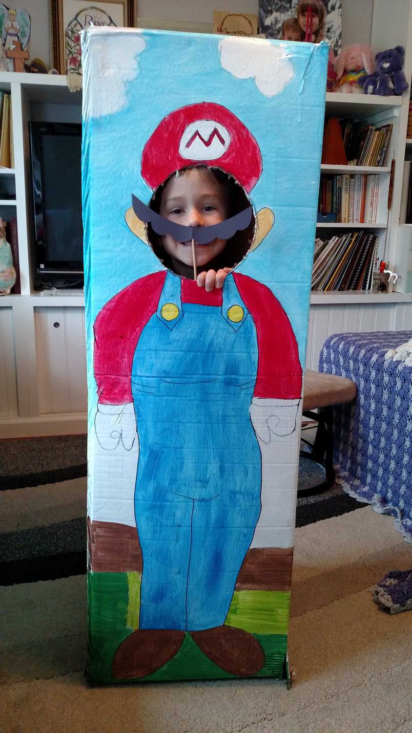 Sonic Mario Photo Booth https://www.b4andafters.com super mario photo booth