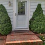 white front door