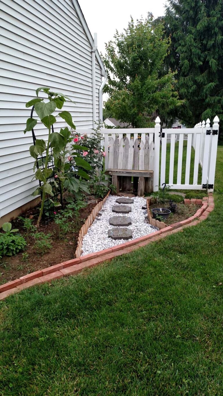 Landscaping the Right Side with a Dry Riverbed