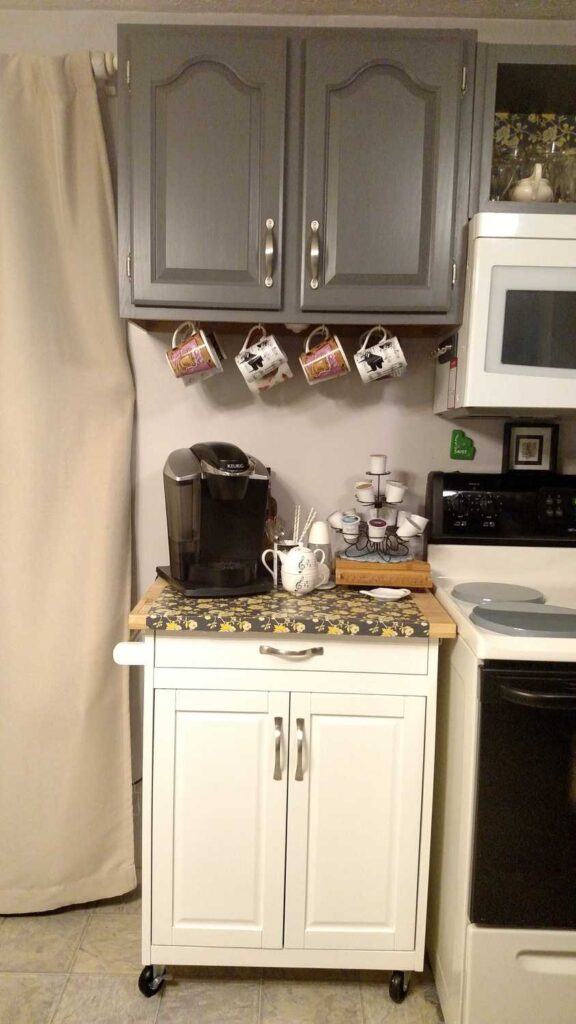 Coffee station in the kitchen 