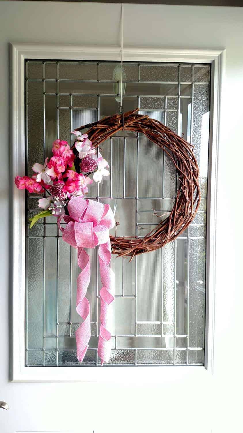 grapevine wreath with dollar tree items