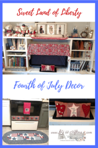 collage of patriotic home decor