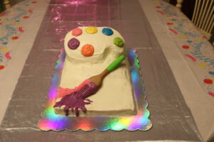 art palette cake