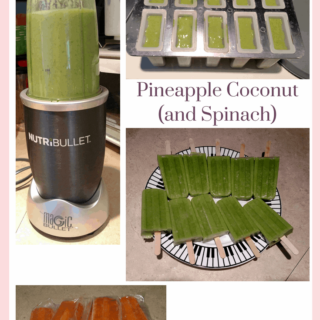 green smoothies, green popsicles, and orange popsicles