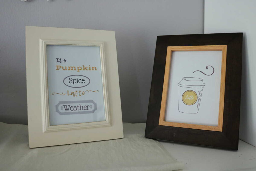 pumpkin spice latte weather printable