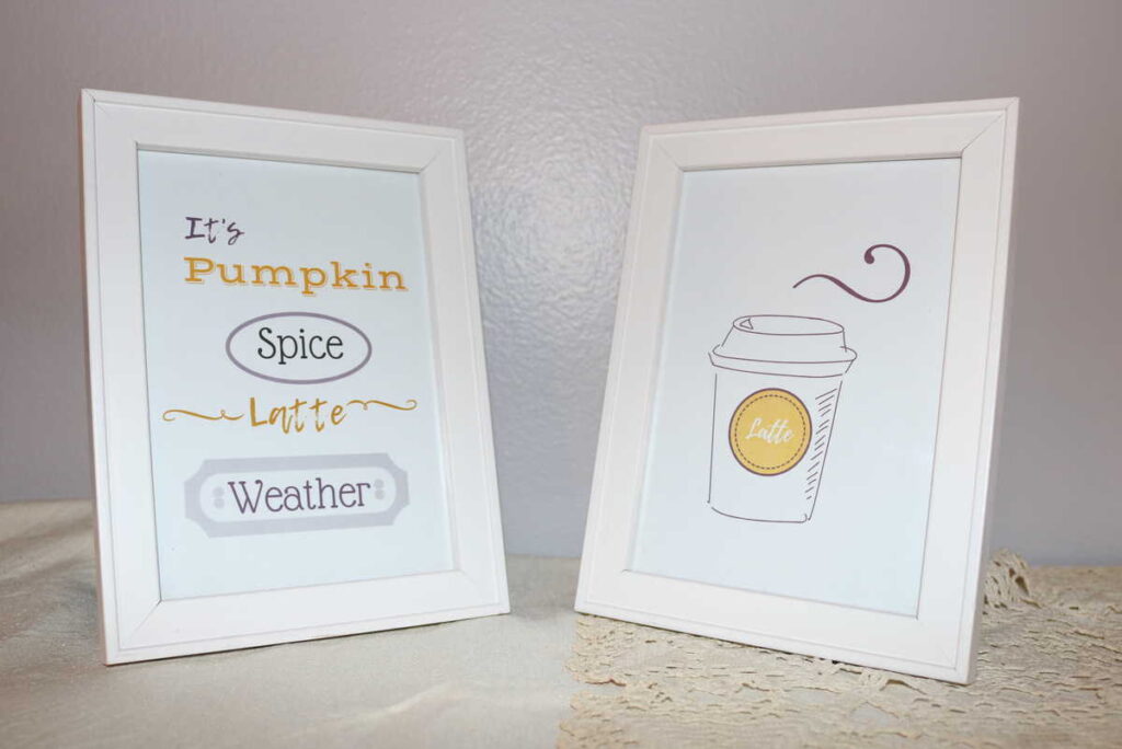 pumpkin spice free fall printable