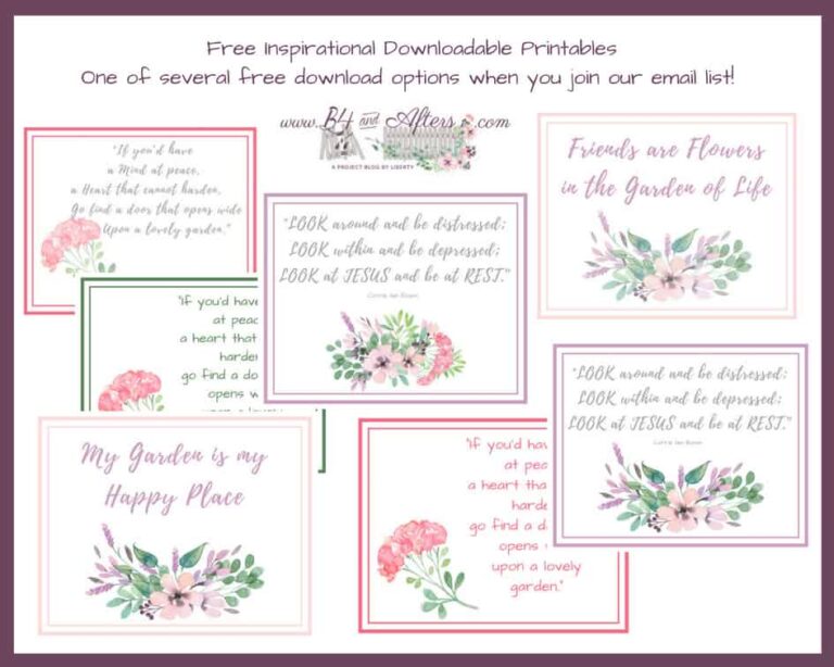 Inspirational Floral Printables