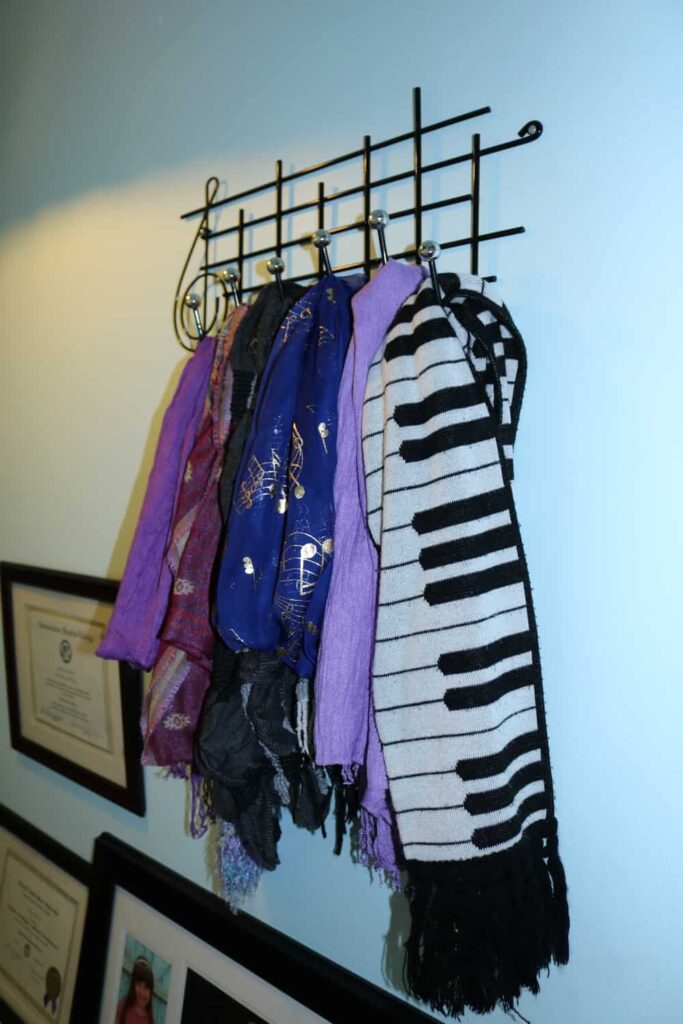 Piano Decor https://www.b4andafters.com piano scarf