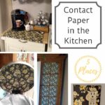 five places contact paper is used in the kitchen by B4andAfters.com