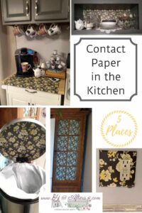 five places contact paper is used in the kitchen by B4andAfters.com