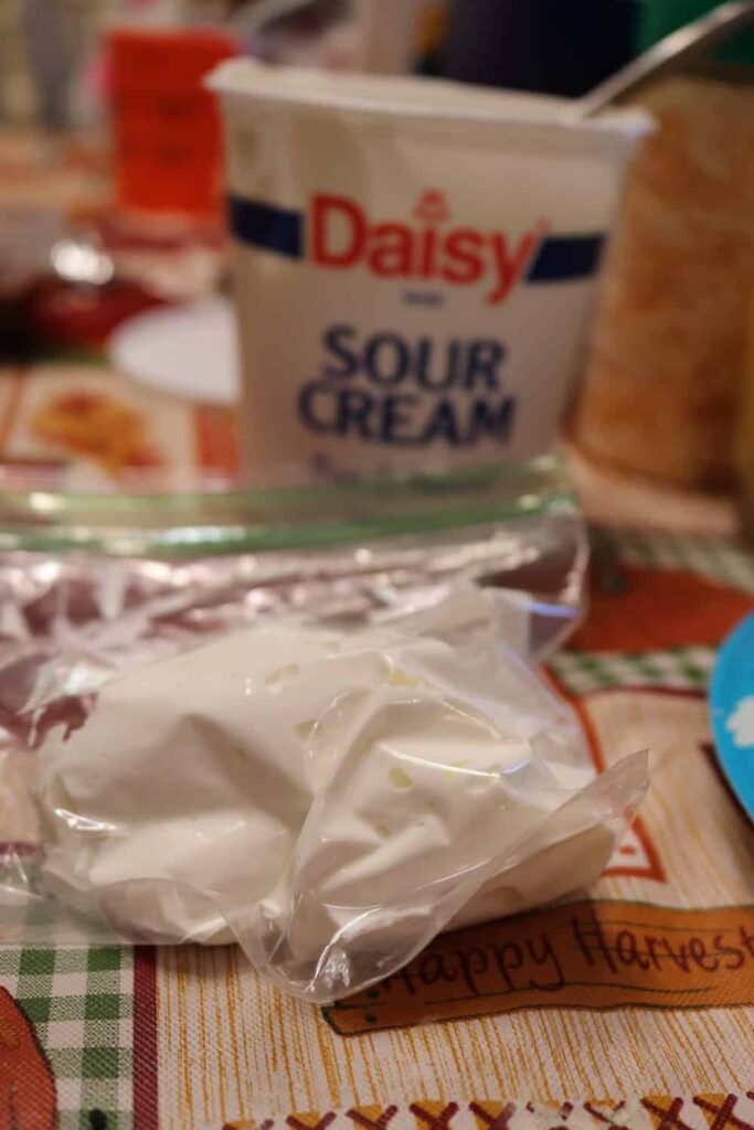 The Right Way to Fill a Taco https://www.b4andafters.com sour cream