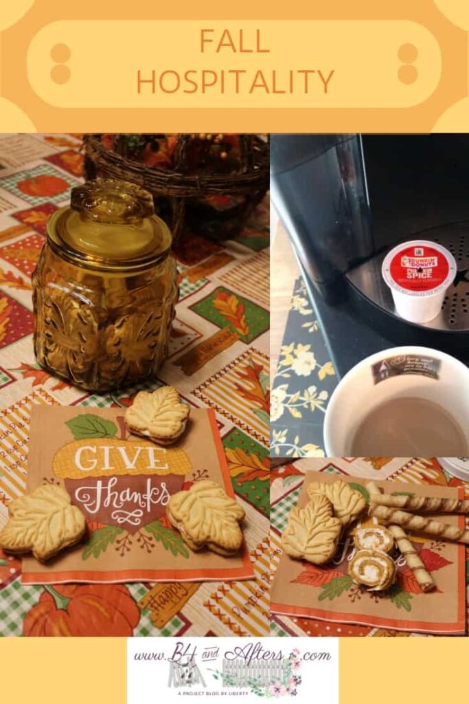 maple cookies and pumpkin spice coffee