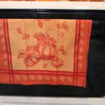 pumpkin kitchen hand towel