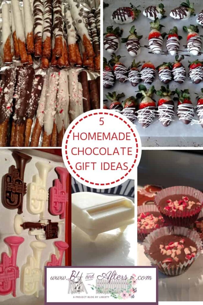 chocolate gift ideas collage