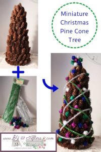 Miniature Christmas Pine Cone Tree