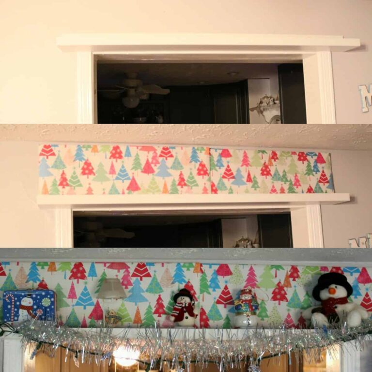 Snowman Styled Shelf Above Door