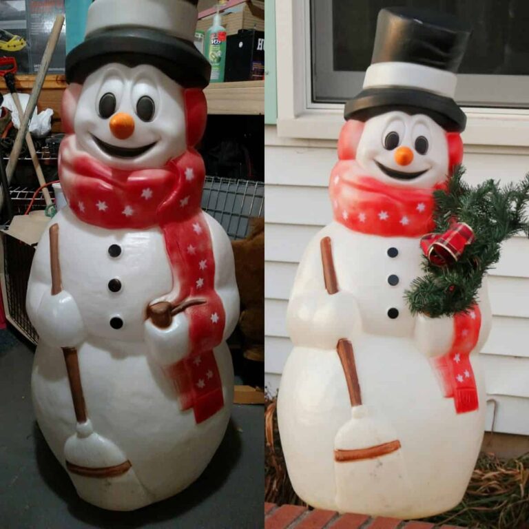Plastic Outdoor Snowman Alteration