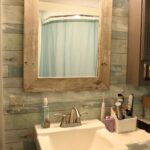 bathroom sink and mirror