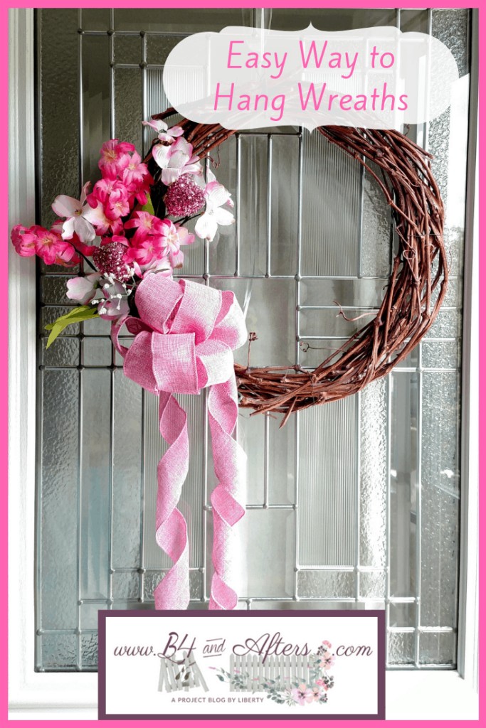 Easiest Way to Hang Wreaths on Exterior Doors https://www.b4andafters.com