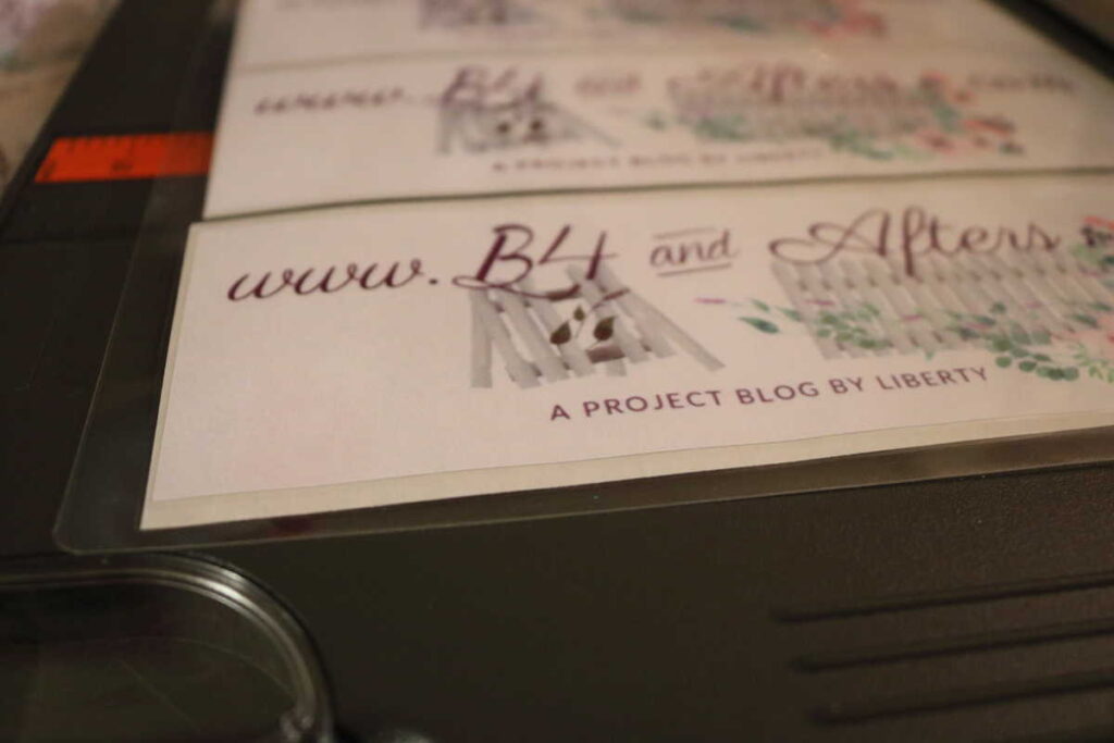 another view of laminated stickers