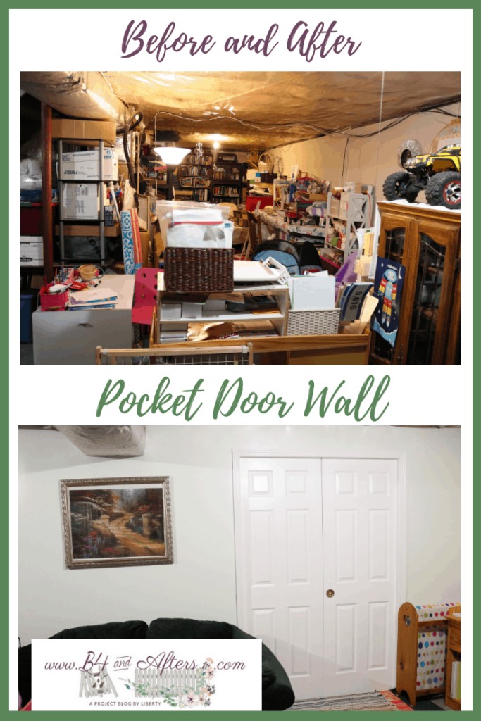 Pocket Doors in Basement Wall https://www.b4andafters.com
