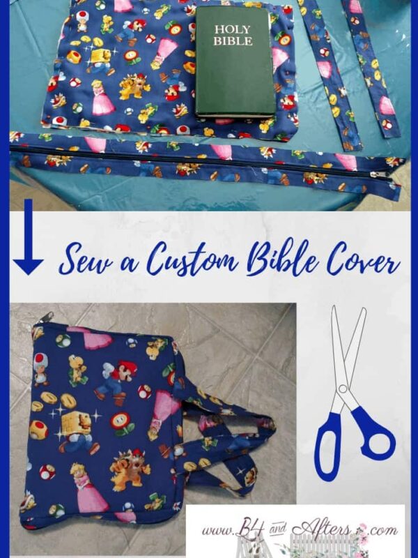 Sew a Custom Bible Cover with Handles and a Zipper