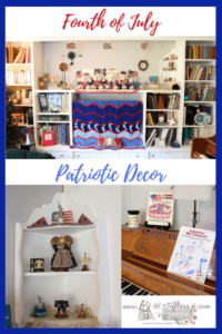 collage of Patriotic themed decor