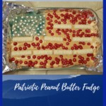fudge in the shape of an American flag