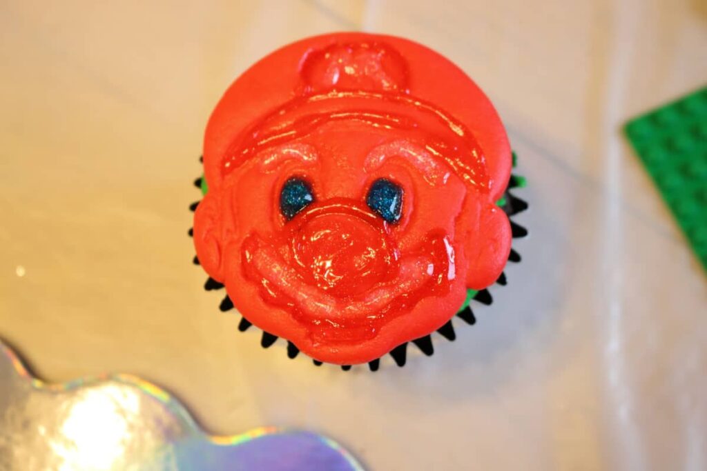 super mario in red marshmallow fondant