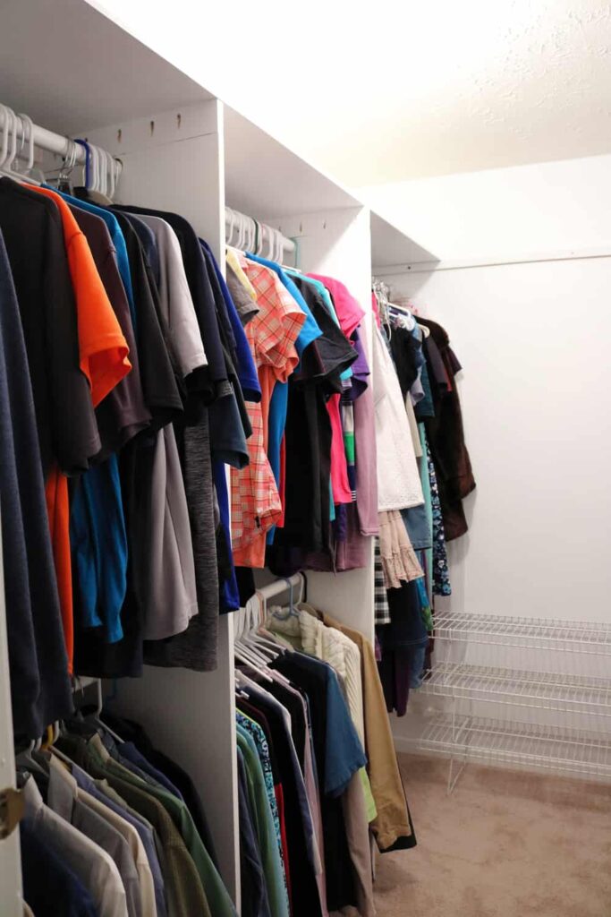 Master Closet Makeover www.B4andAfters.com