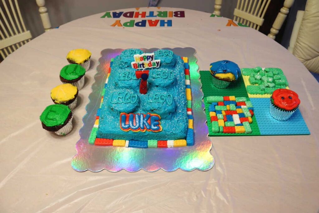 Lego birthday party goodies