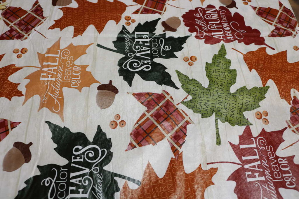 fall leaf tablecloth