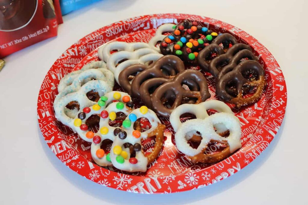 Various Chocolate covered pretzels