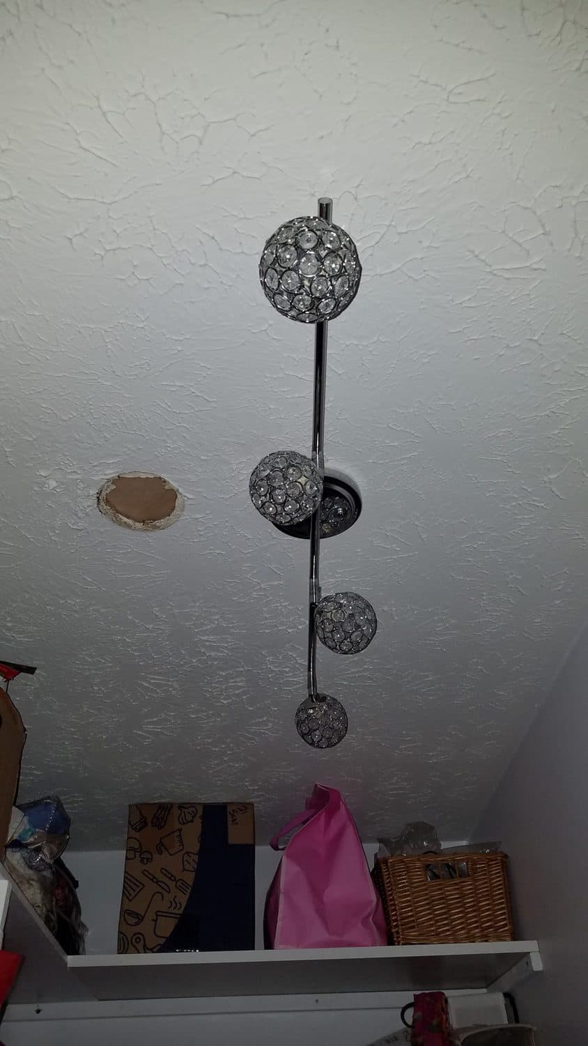 Installing a Light Fixture: Master Closet Part 3 – B4 and Afters