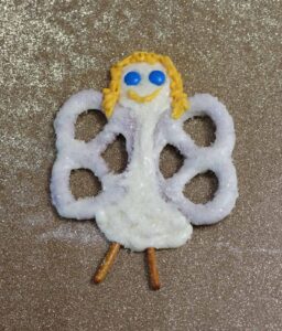 White Chocolate Pretzel Angel