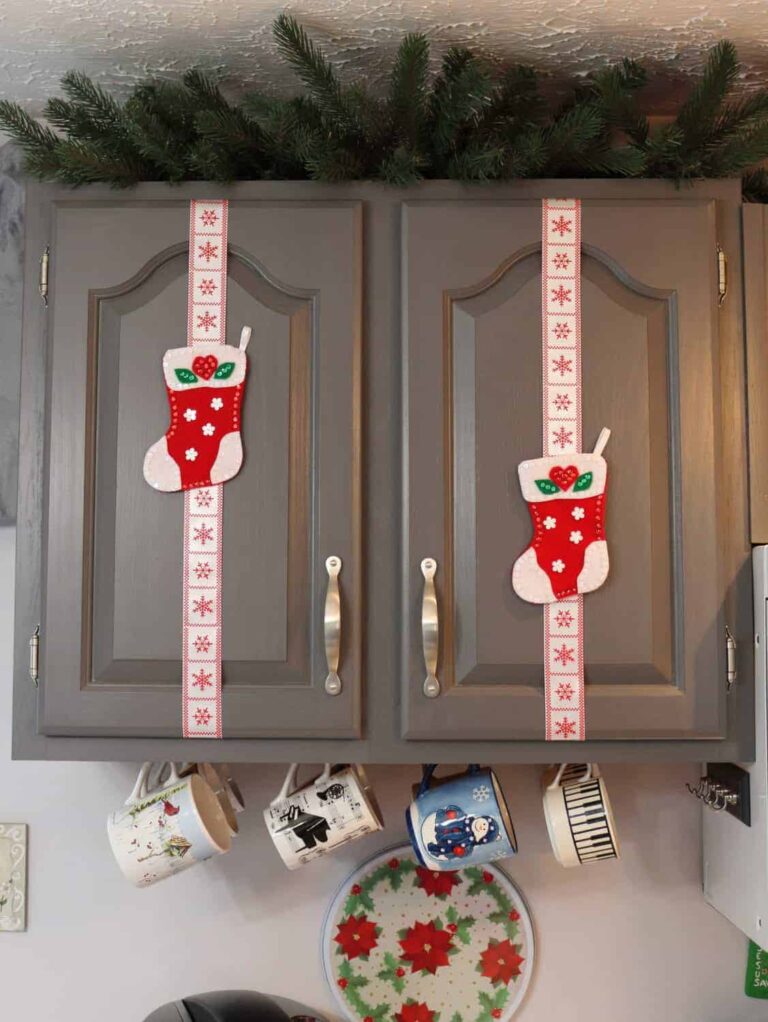 Kitchen Cupboard Christmas Decor 2