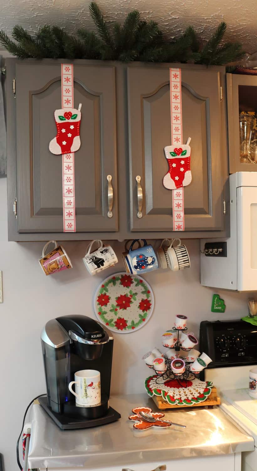 Kitchen Cupboard Christmas Decor 2 B4 and Afters