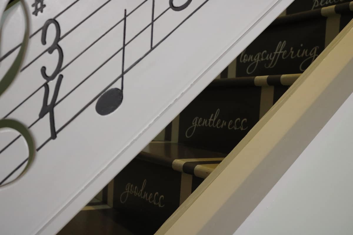 Music Stair Railing – Basement Custom Stair Railing