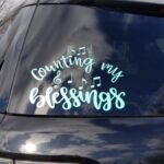 Counting my blessings wall sitcker